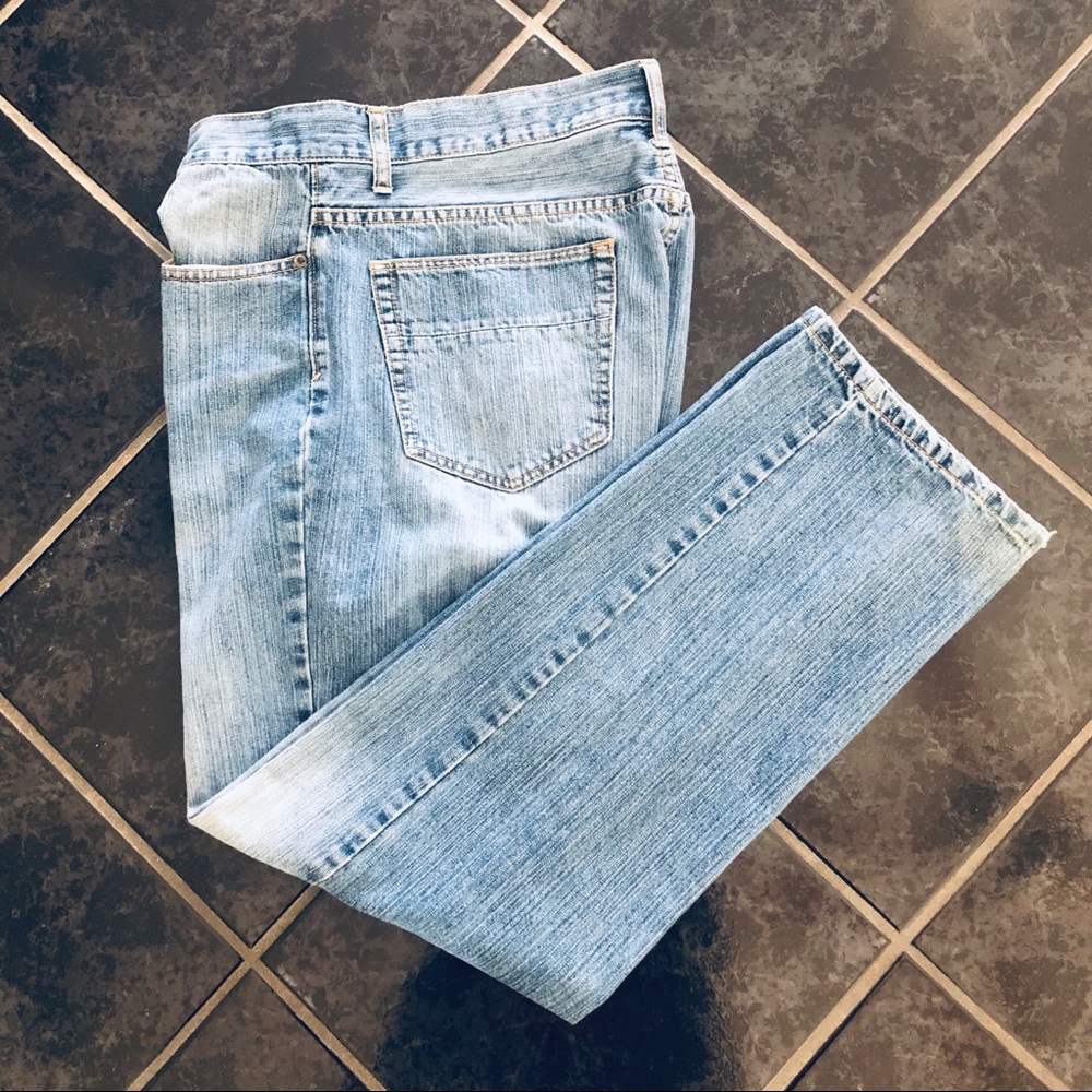 Men’s DKNY Soft Denim Distressed Wash Jeans 36x32